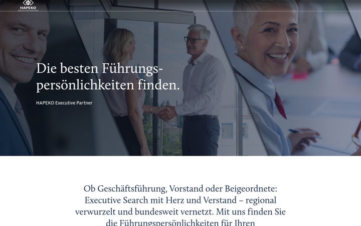 Screenshot of hapeko-executive.de