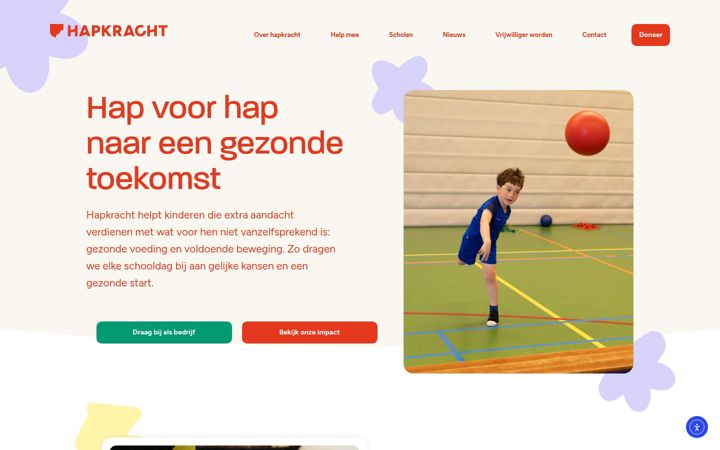 Screenshot of hapkracht.nl
