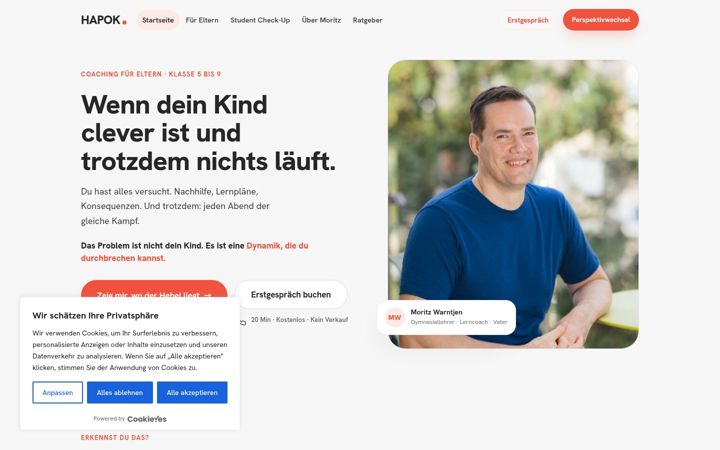 Screenshot of hapok-coaching.de