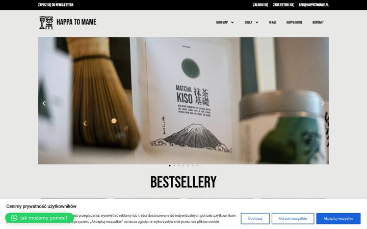 Screenshot of happatomame.pl
