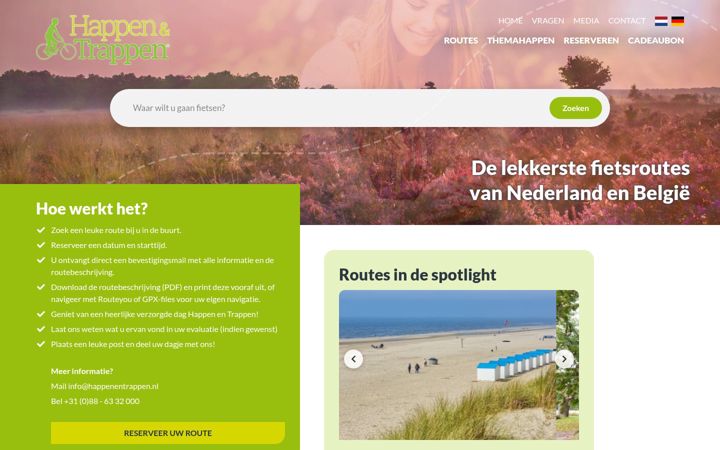 Screenshot of happenentrappen.nl