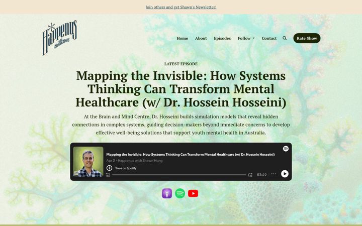 Screenshot of happenuspod.com