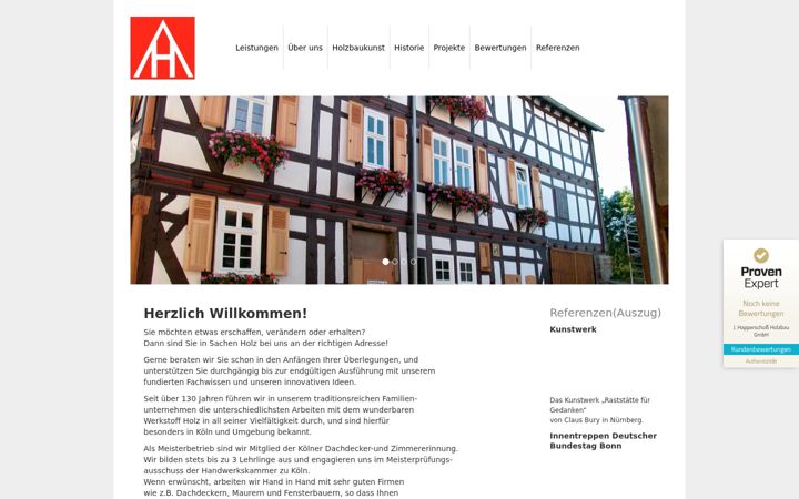Screenshot of happerschoss.de
