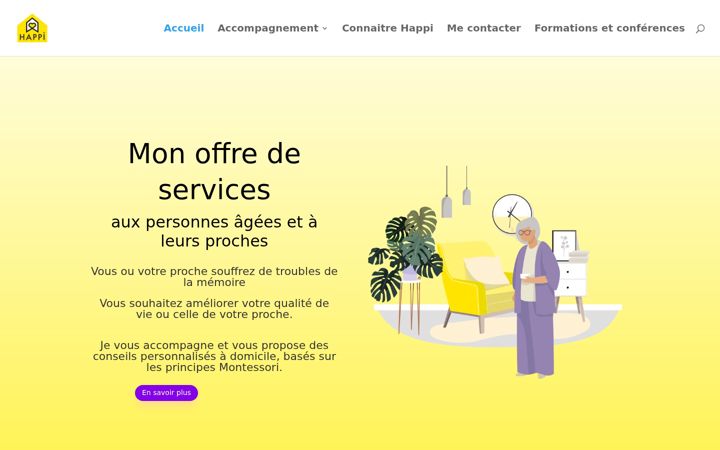Screenshot of happi-care.ch