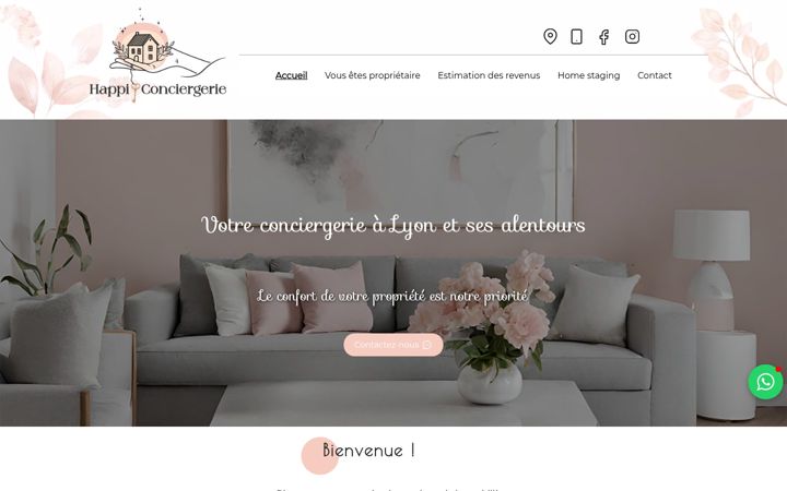 Screenshot of happiconciergerie.com