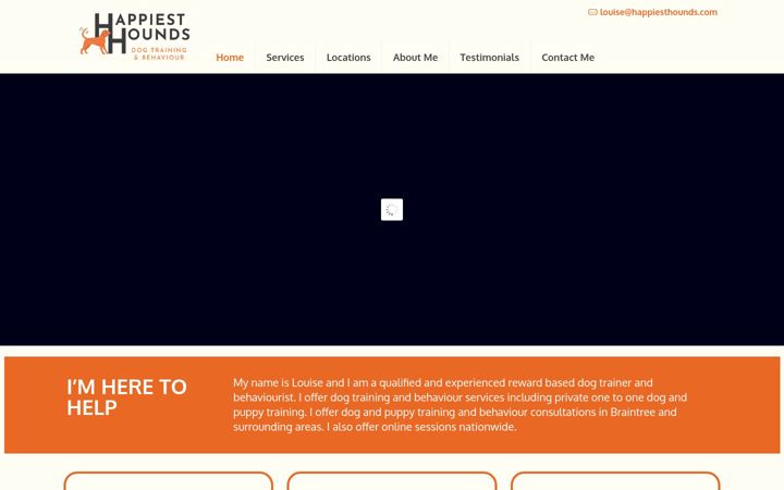 Screenshot of happiesthounds.com