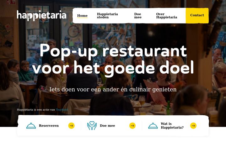 Screenshot of happietaria.nl