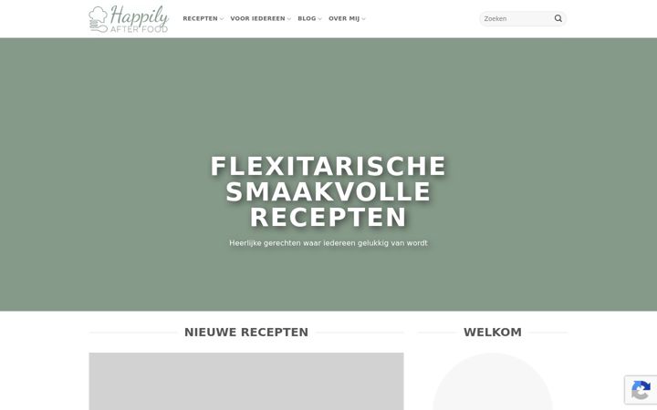 Screenshot of happilyafterfood.nl