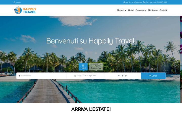 Screenshot of happilytravel.it