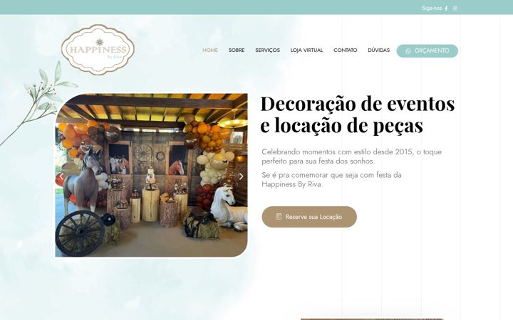 Screenshot of happinessbyriva.com.br