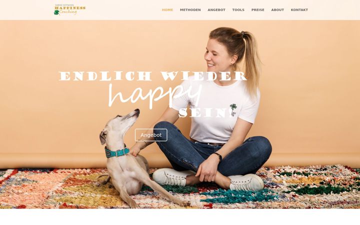 Screenshot of happinesscoaching-hofmann.de