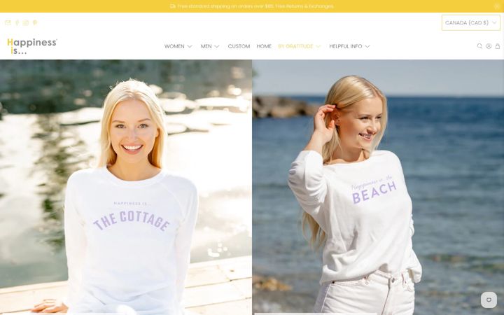 Screenshot of happinessisinc.com