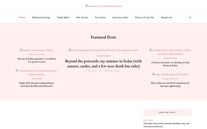 Screenshot of happinessismydirection.com