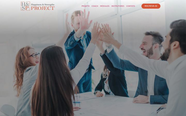 Screenshot of happinessstrengthsproject.com.br