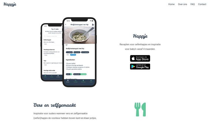 Screenshot of happje-app.onrender.com