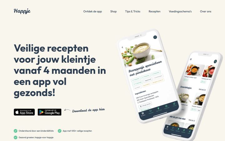 Skærmbillede af happje.app