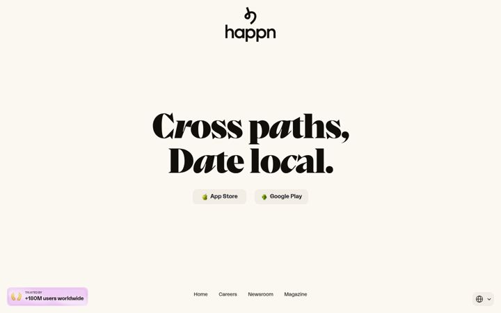 Zrzut ekranu happn.fr
