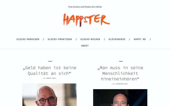 Screenshot of happster.de