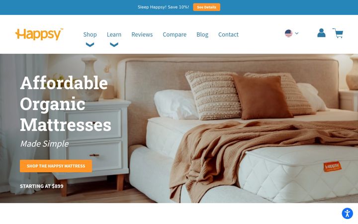 Screenshot of happsy.com