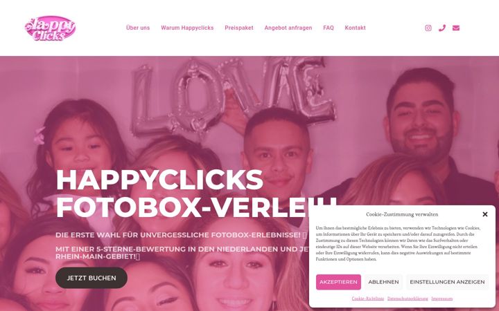 Screenshot of happy-clicks.de