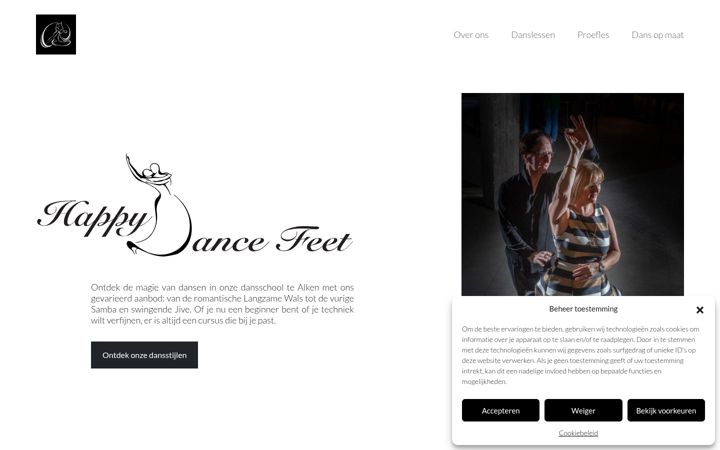 Screenshot of happy-dance-feet.be