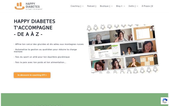 Screenshot of happy-diabetes.com