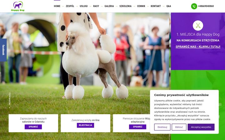 Screenshot of happy-dog.com.pl