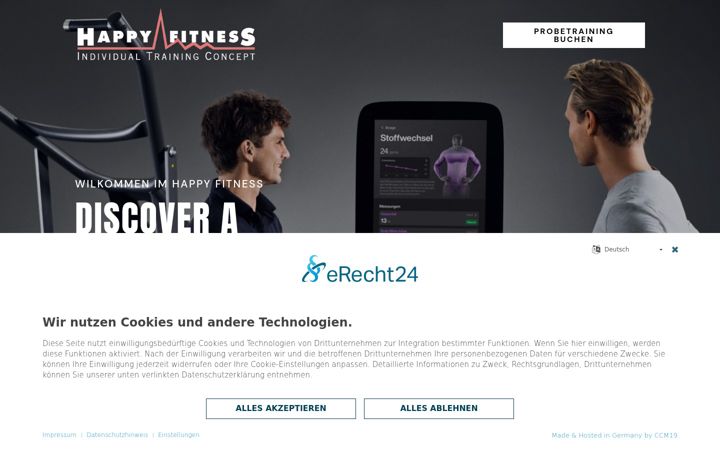 Posnetek zaslona happy-fitness.de