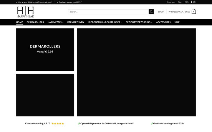 Screenshot of happy-head.nl