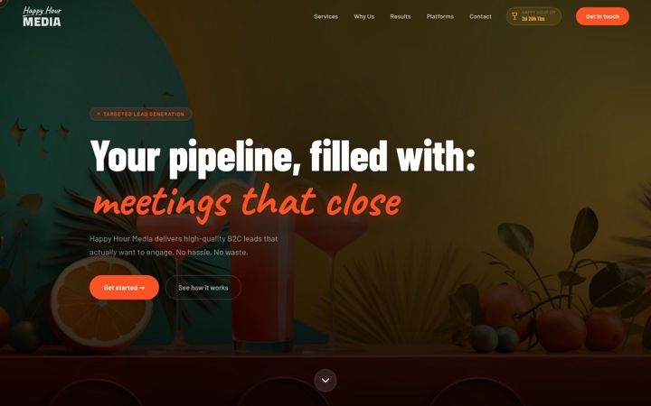 Screenshot of happy-hour.media