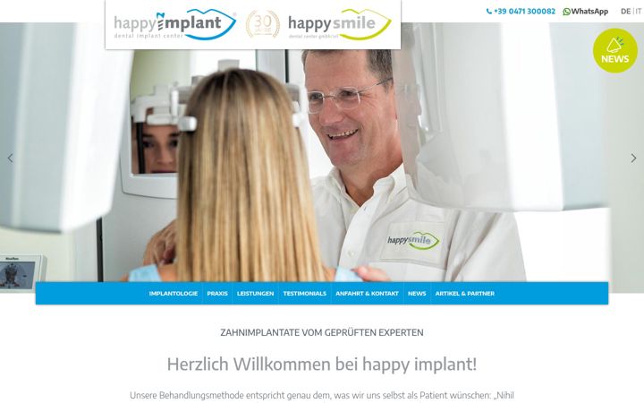 Screenshot of happy-implant.com