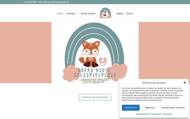 Screenshot of happy-kids-salzspielplatz.de