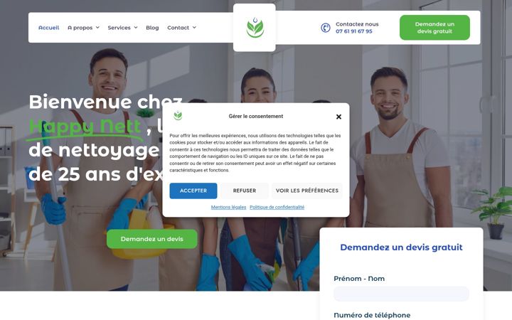 Screenshot of happy-nett.fr