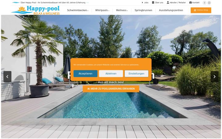 Screenshot of happy-pool.com