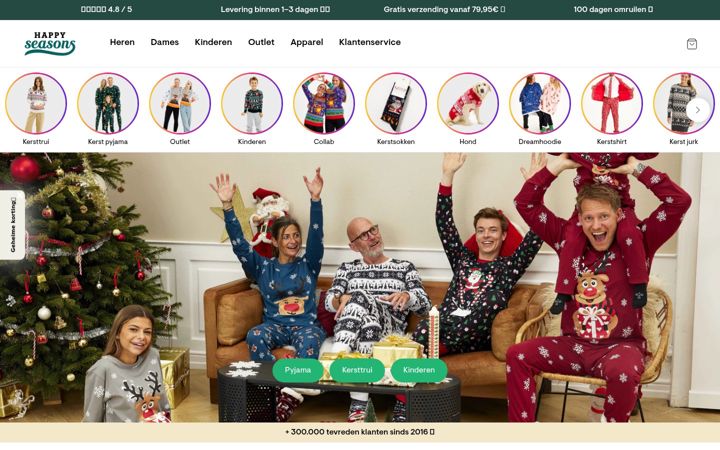 Screenshot of happy-seasons.nl