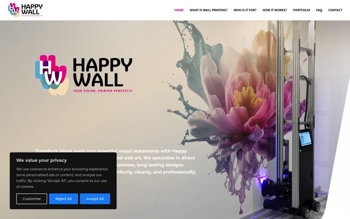 Screenshot of happy-wall.co.uk