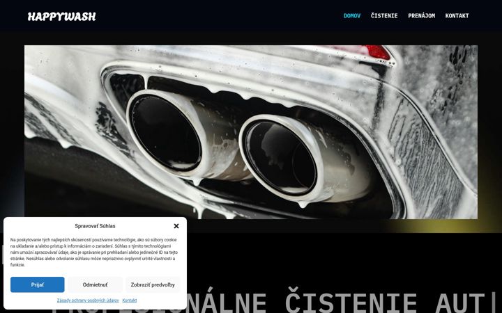 Screenshot of happy-wash.sk