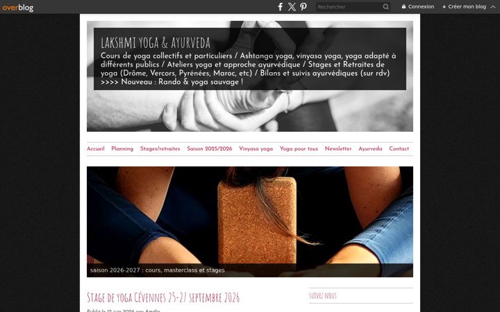 Screenshot of happy-yoga.fr