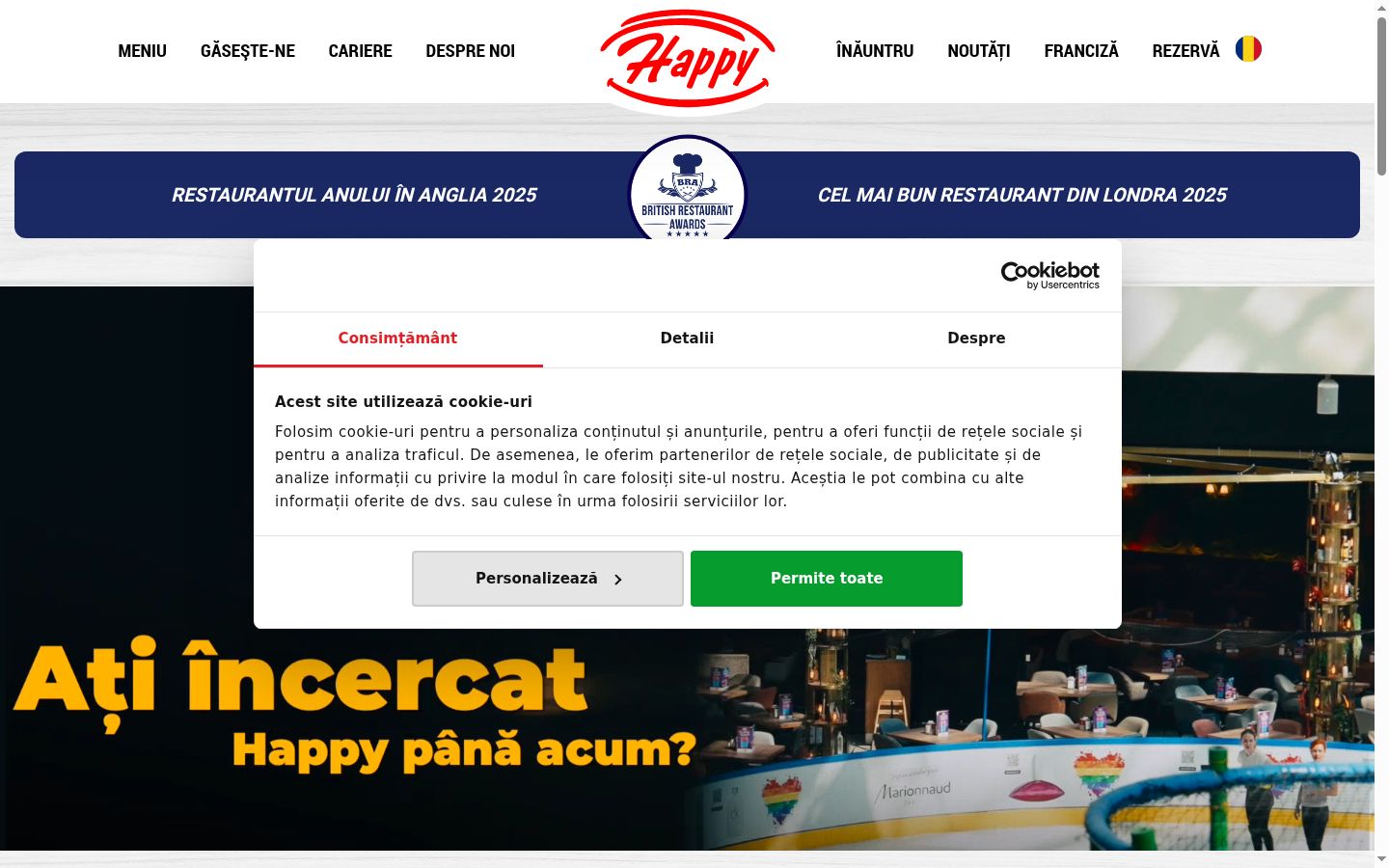Zrzut ekranu banera zgody wyświetlanego przed jakąkolwiek interakcją