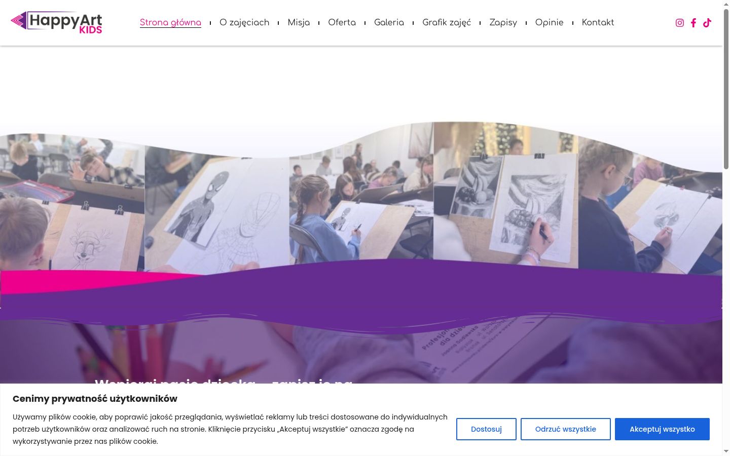 Capture d'écran de la bannière de consentement affichée avant toute interaction