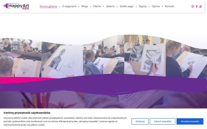 Screenshot of happyartkids.pl