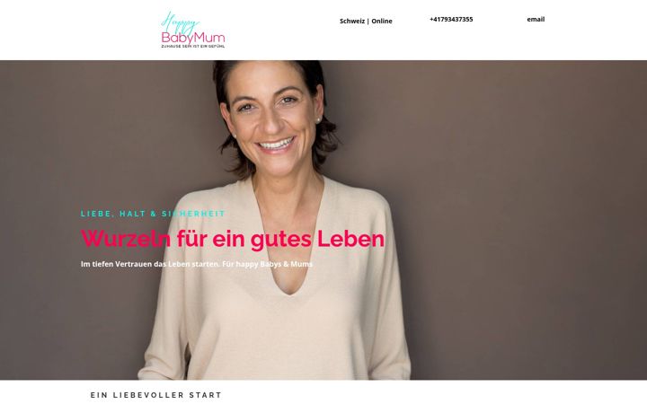 Screenshot of happybabymum.ch