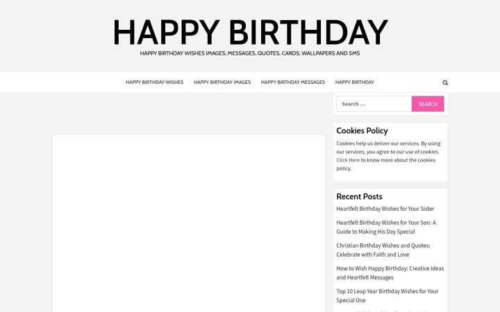 Screenshot of happybirthdaywishes-images.com