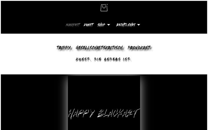 Screenshot of happyblackart.com