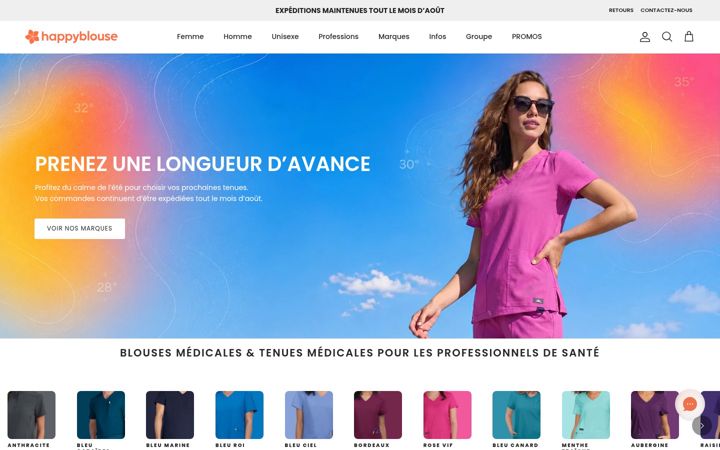 Screenshot of happyblouse.es