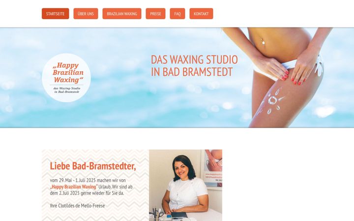 Screenshot of happybrazilianwaxing-bad-bramstedt.de