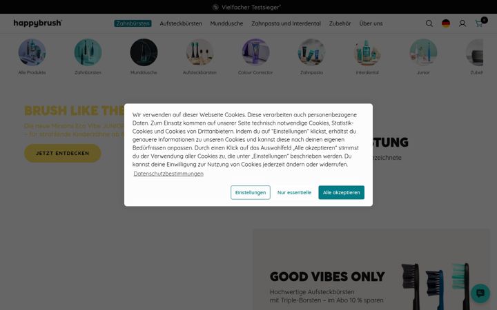 Screenshot of happybrush.de