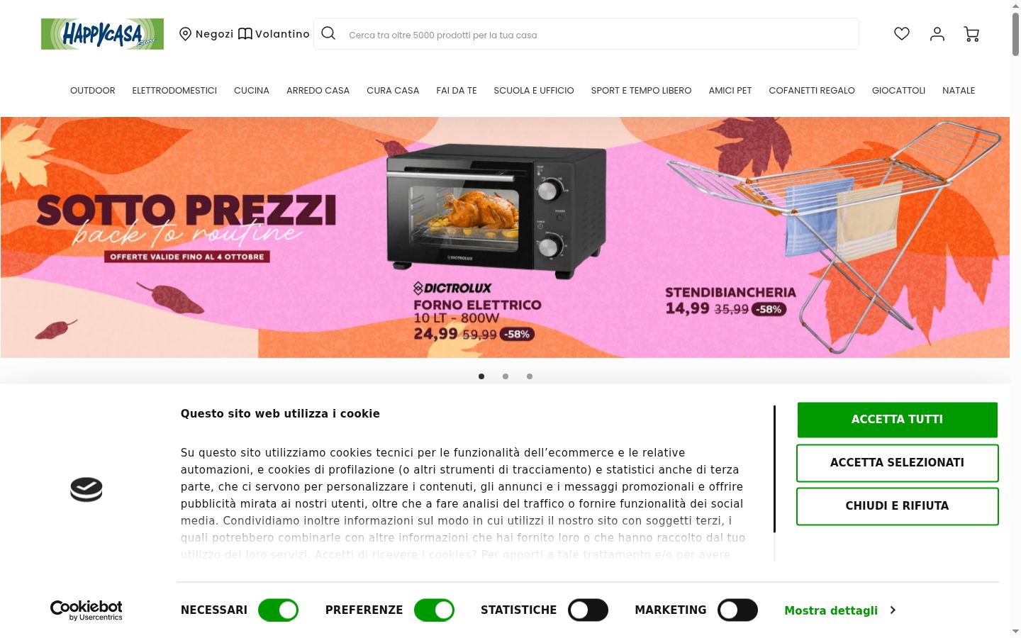 Zrzut ekranu banera zgody wyświetlanego przed jakąkolwiek interakcją