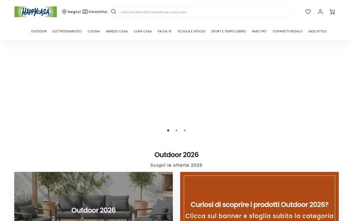 Screenshot of happycasastore.it