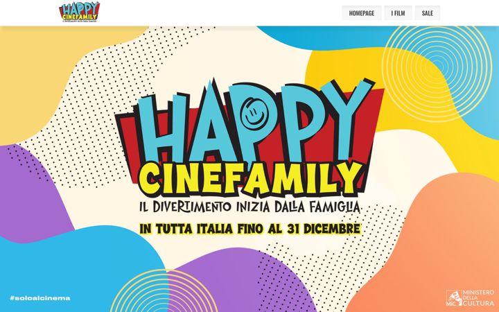 Screenshot of happycinefamily.it